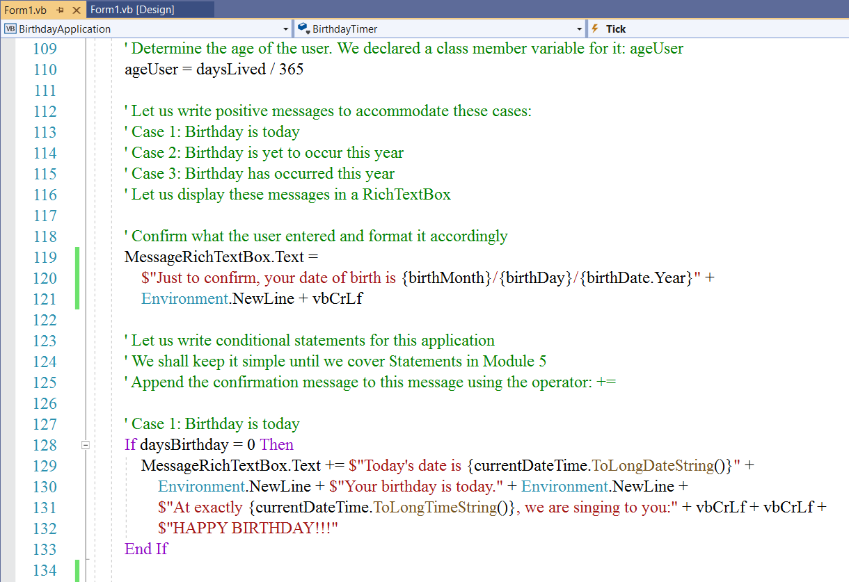 Birthday Desktop App Code 5