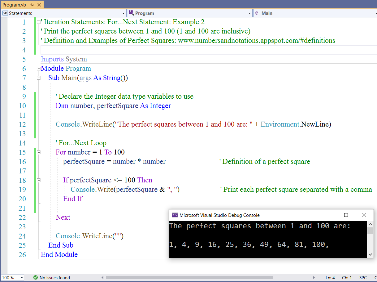 Iteration Statements 2