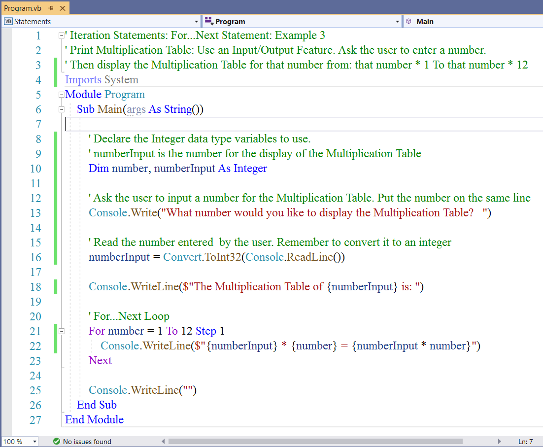 Iteration Statements 3-1