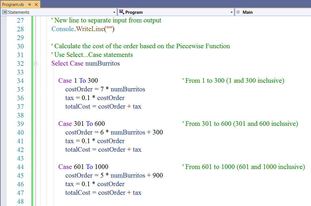 Select...Case Statements 4-2