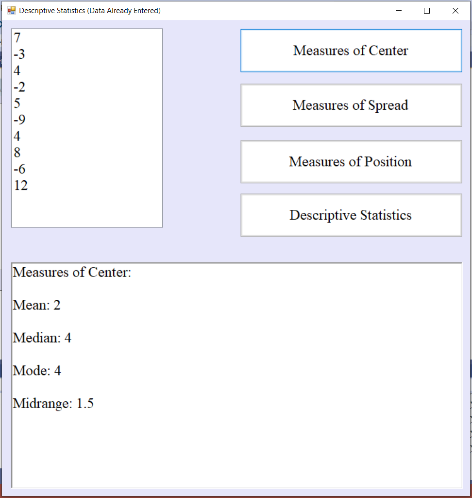 ListBox: Arrays App 1