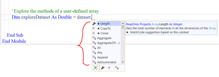 Explore Methods of User-Defined Array